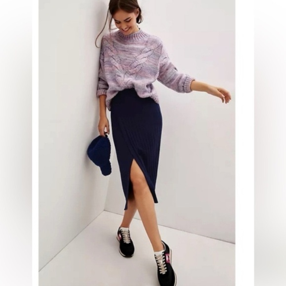 Anthropologie | Maeve tilda ribbed knit skirt